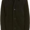 Men's Button Up Wool Plush Car Coat