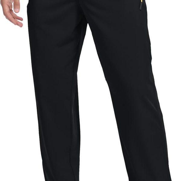 Men's Lightweight Hiking Pants Breathable Quick Dry Fit Waterproof Camping Fishing Running Athletic Active Jogger Pant