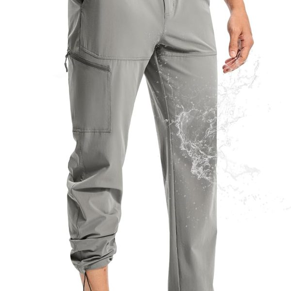 Men's Lightweight Hiking Pants Quick Dry 4 Pockets Stretch Water Resistant Travel Fishing Convertible Zip Cargo Jogger