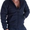 Heavyweight  Hoodies for Men, Thick Fleece Lined Full Zip Up Winter Warm Sweatshirts Work Jackets