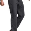 Men's Lightweight Vent Hiking Pants, Water-Resistant & Breathable Sports Outdoor Athletic Pants with Elastic Waist