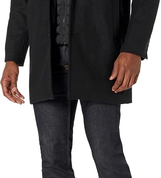 Men's  Wool Blend Top Coat (Regular and Big & Tall Sizes)