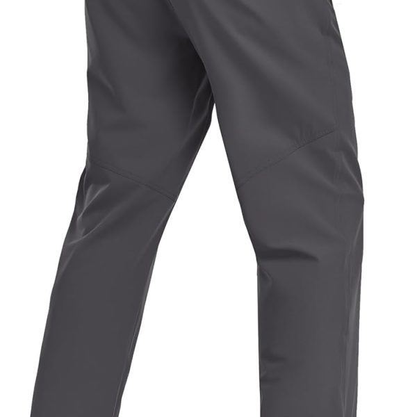 Men's Lightweight Pants with Zipper Pockets Quick Dry Workout Athletic Travel Pants