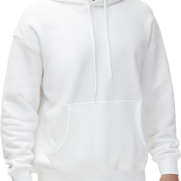 Men's Fleece Pullover Hoodie Loose Fit Ultra Soft Hooded Sweatshirt With Pockets